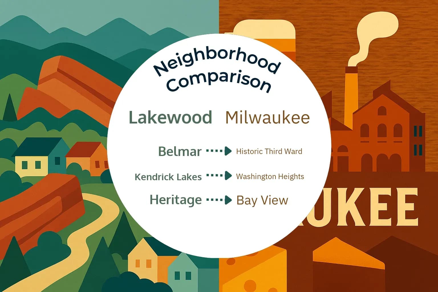 Lakewood vs Milwaukee Neighborhood Comparison
