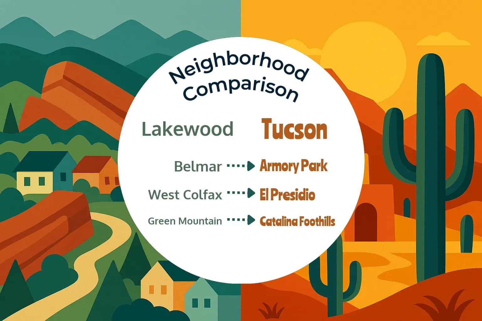Lakewood vs Tucson Neighborhood Comparison