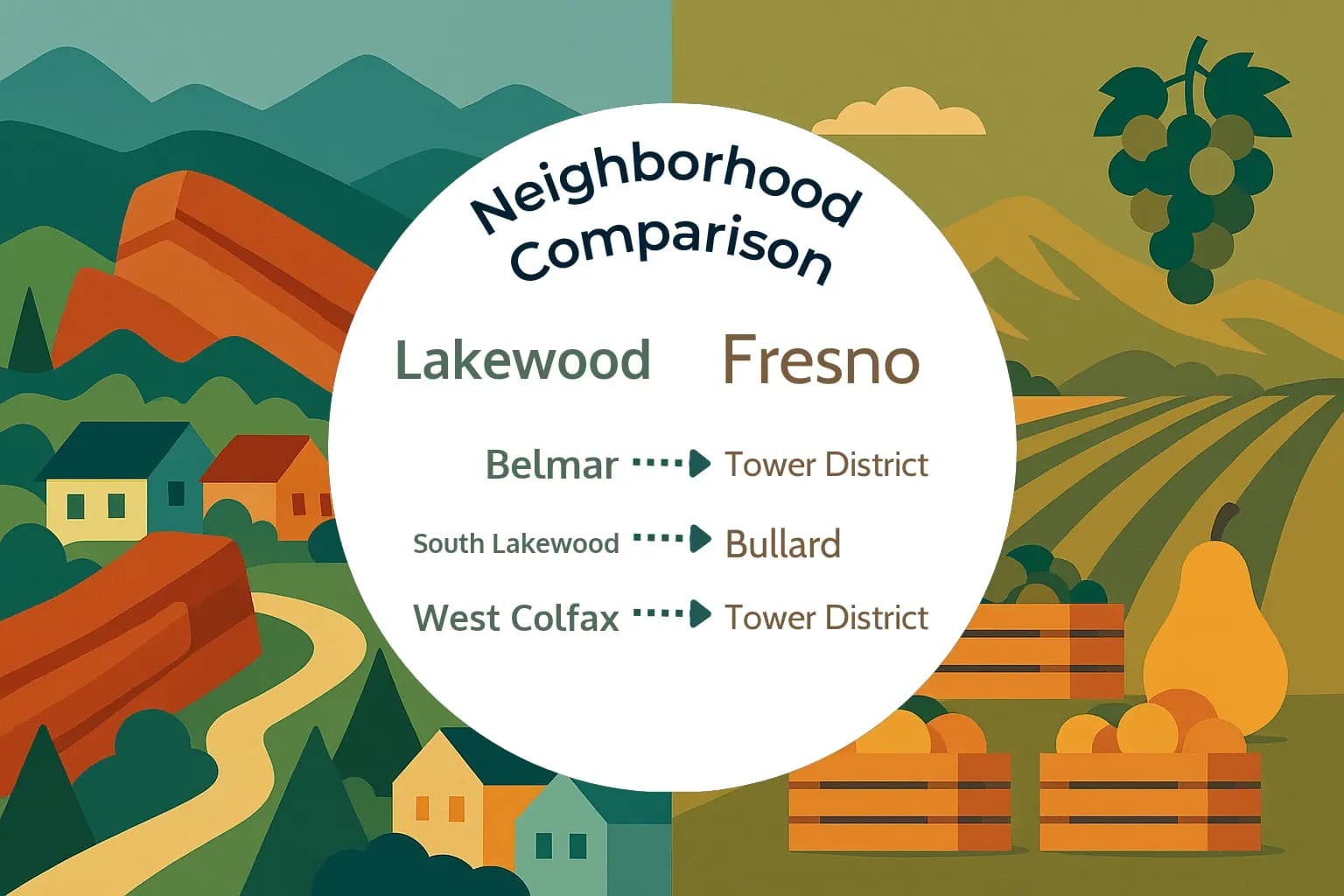 Lakewood vs Fresno Neighborhood Comparison