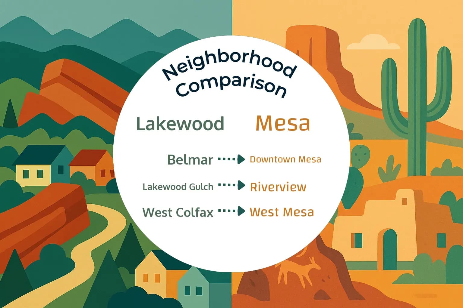 Lakewood vs Mesa Neighborhood Comparison