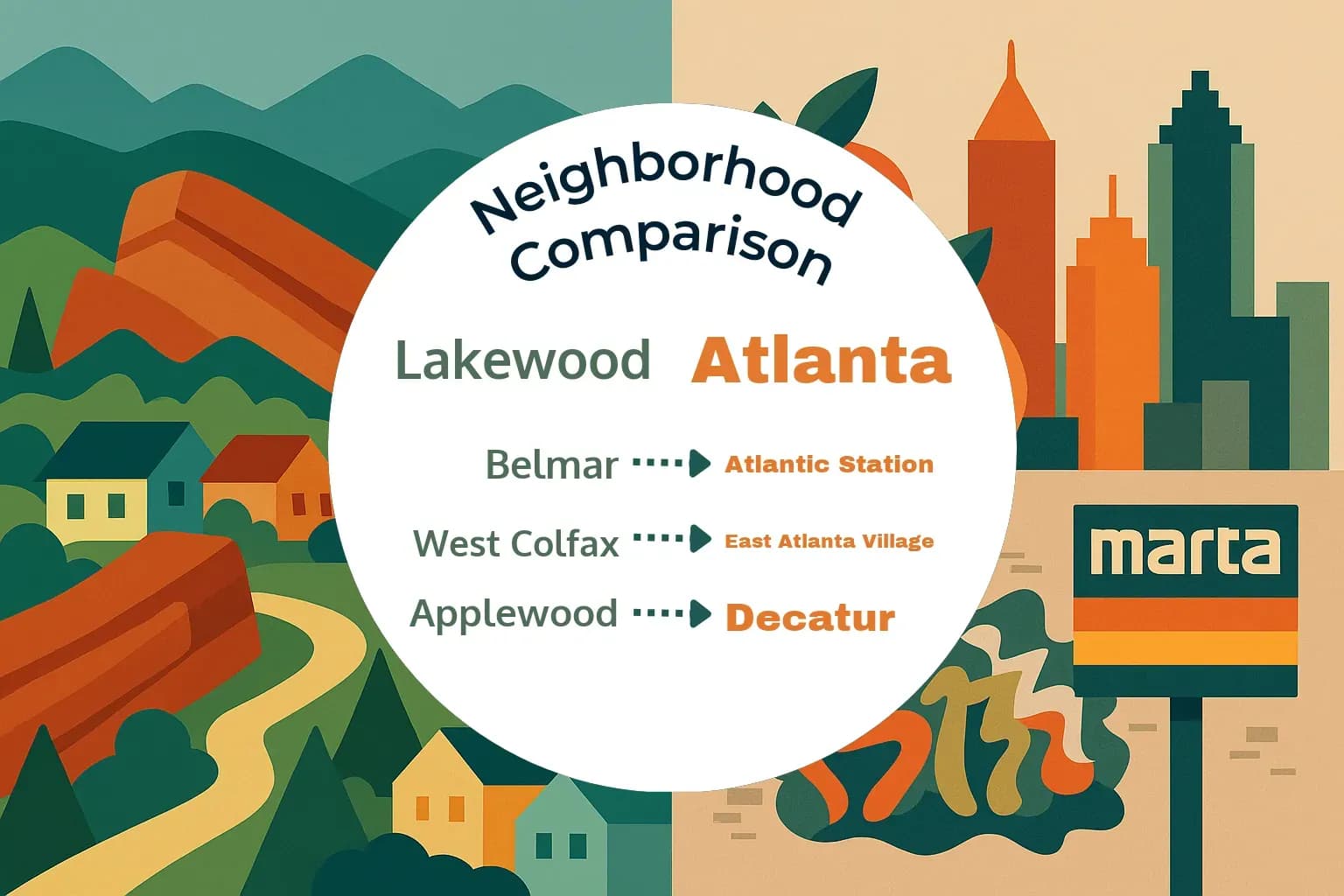 Lakewood vs Atlanta Neighborhood Comparison