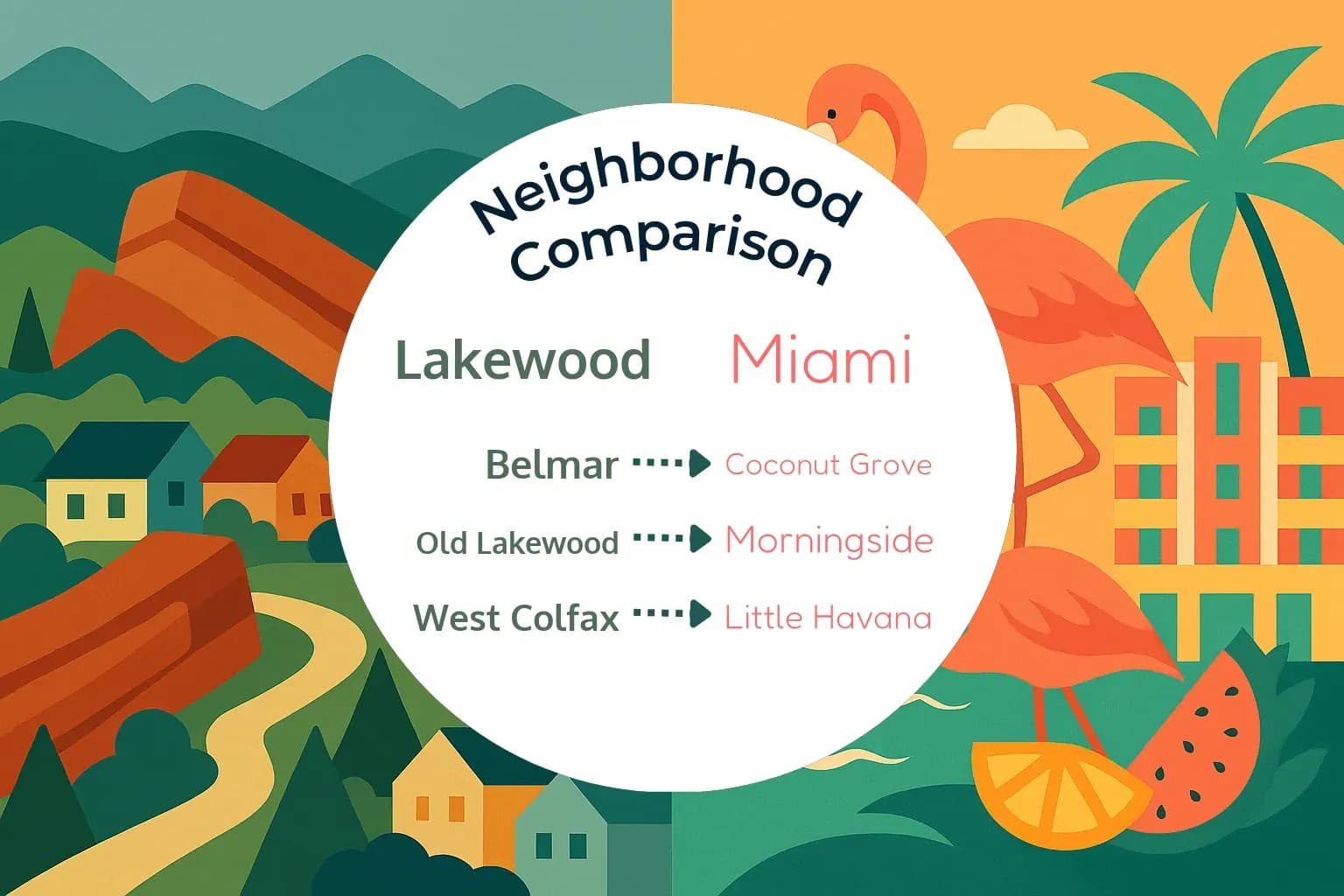Lakewood vs Miami Neighborhood Comparison