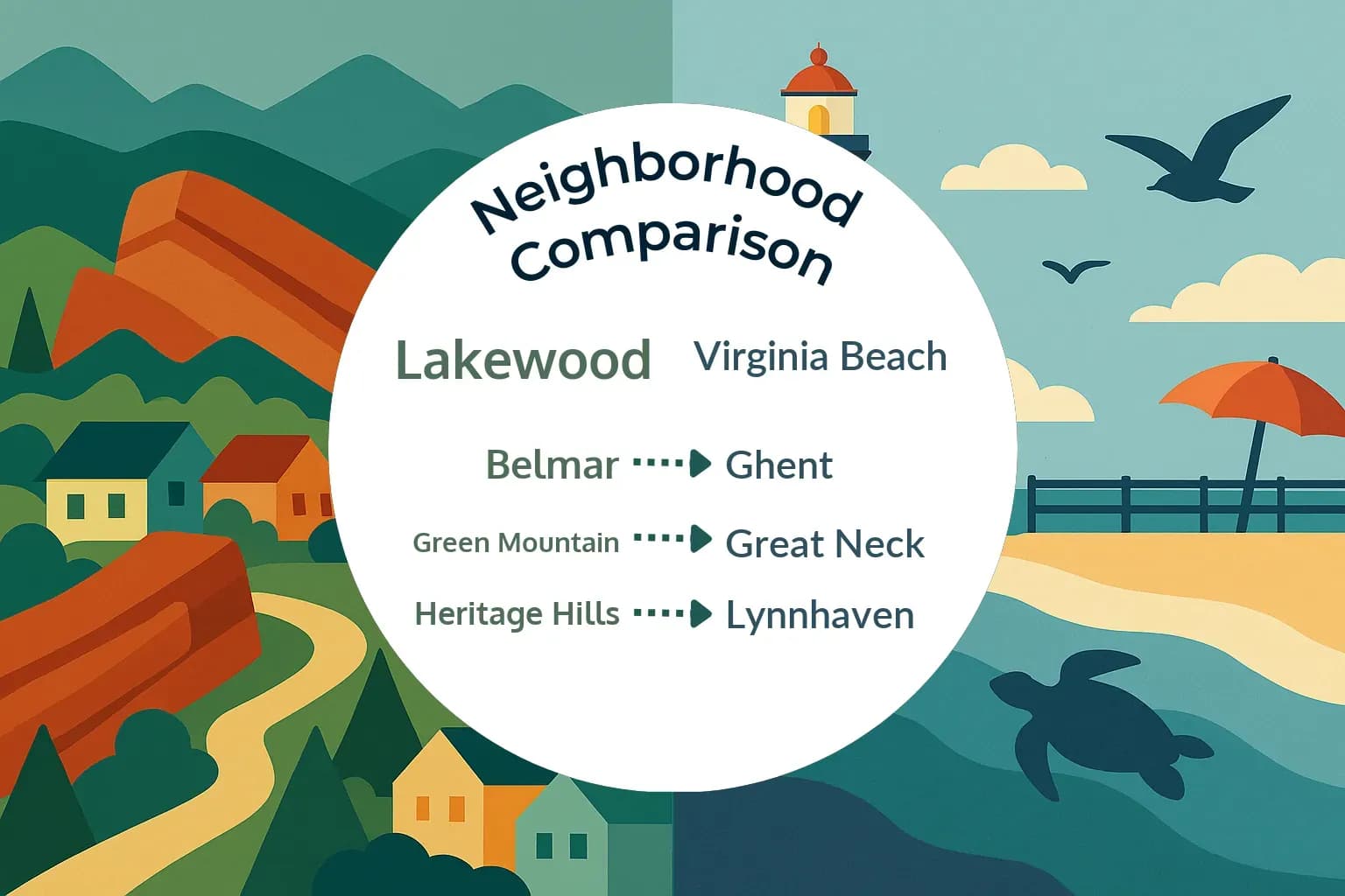 Lakewood vs Virginia Beach Neighborhood Comparison