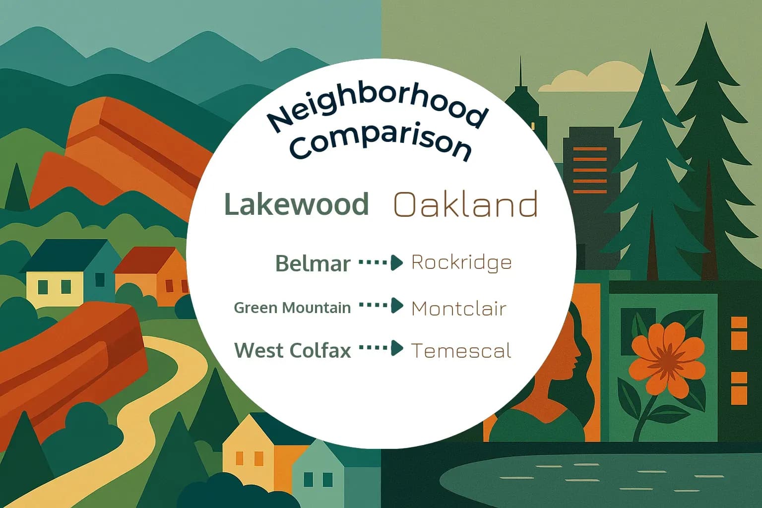 Lakewood vs Oakland Neighborhood Comparison
