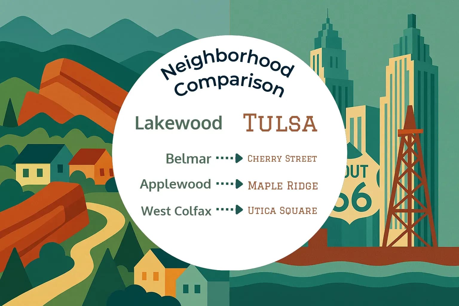 Lakewood vs Tulsa Neighborhood Comparison
