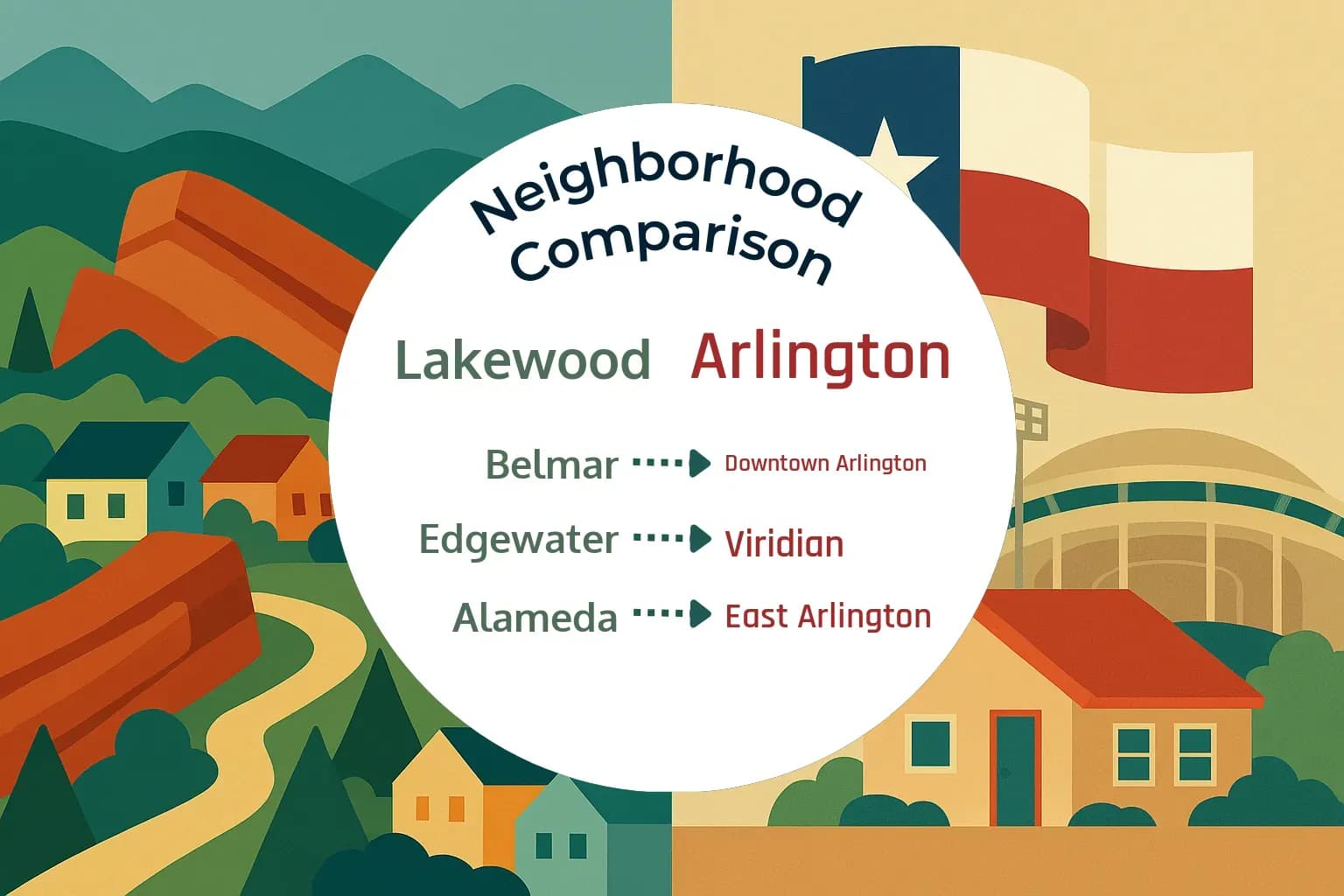 Lakewood vs Arlington Neighborhood Comparison