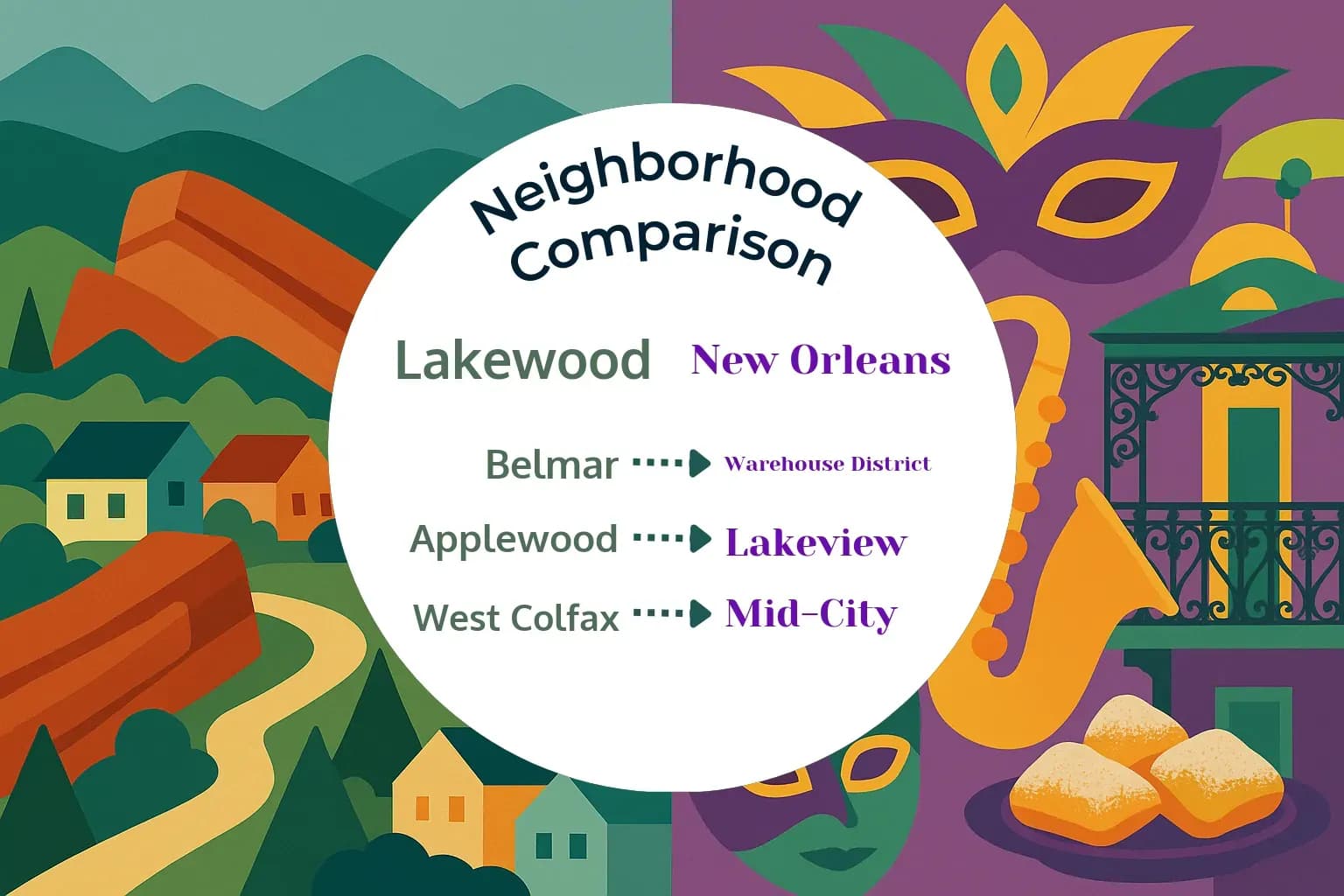 Lakewood vs New Orleans Neighborhood Comparison