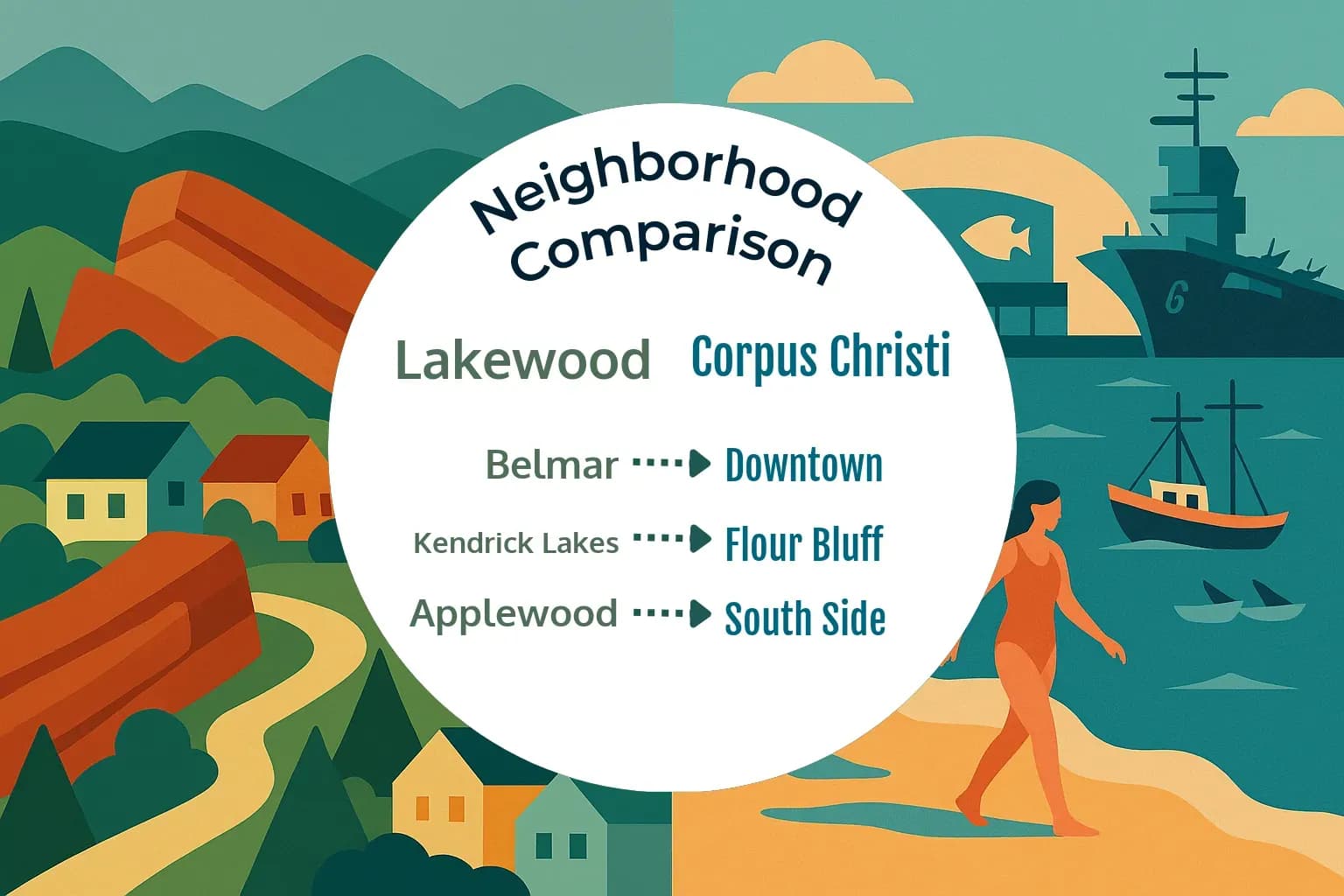 Lakewood vs Corpus Christi Neighborhood Comparison