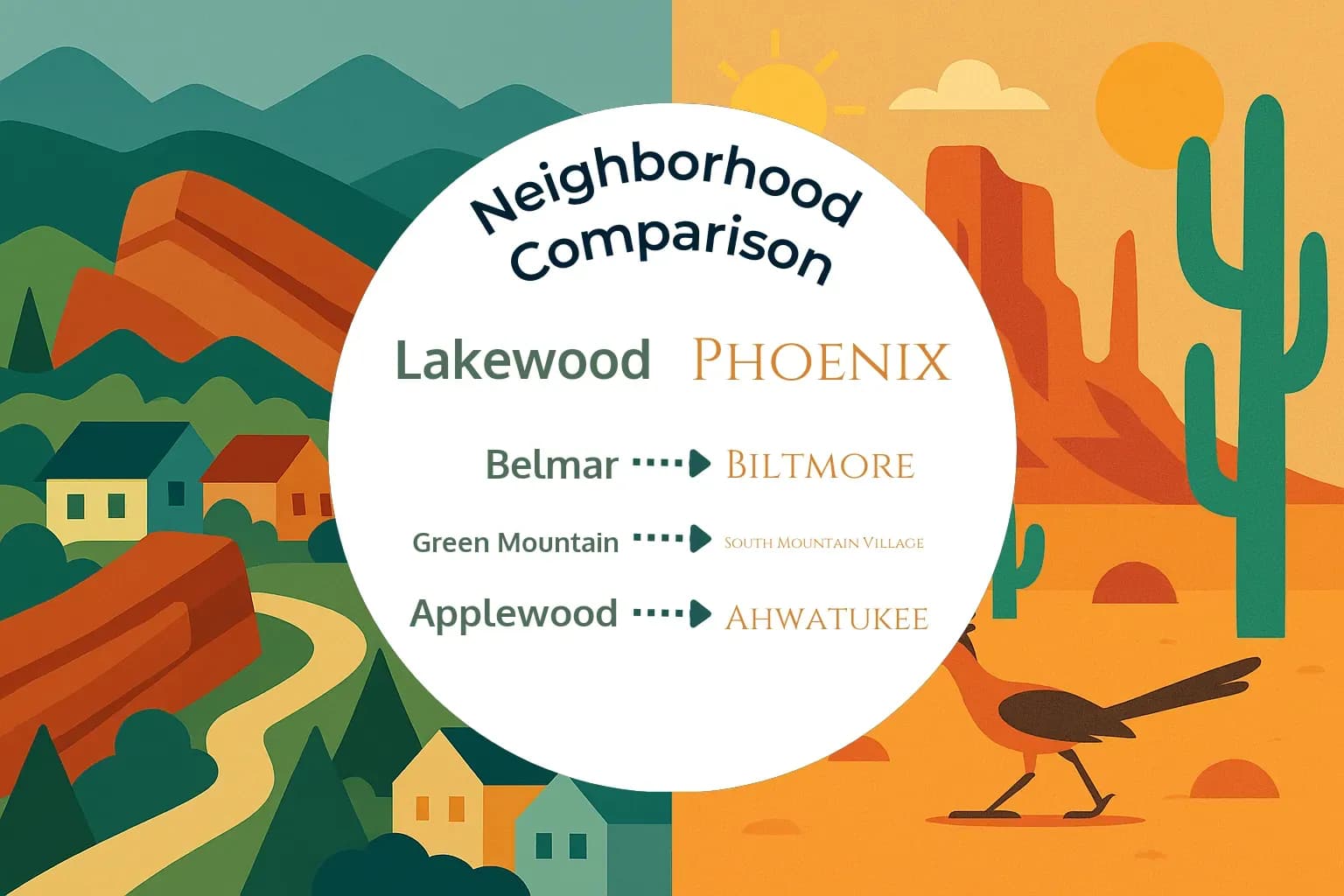 Lakewood vs Phoenix Neighborhood Comparison