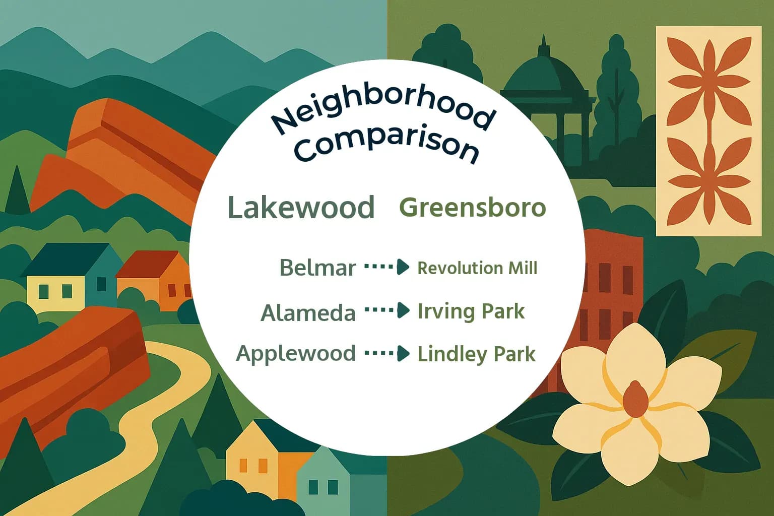 Lakewood vs Greensboro Neighborhood Comparison