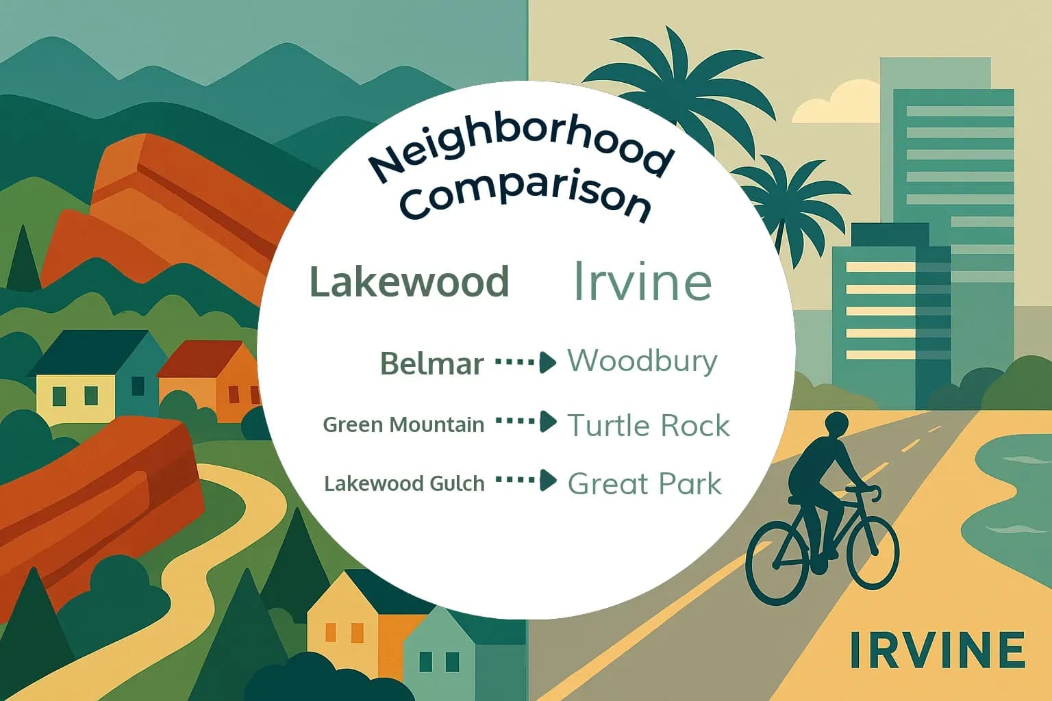 Lakewood vs Irvine Neighborhood Comparison