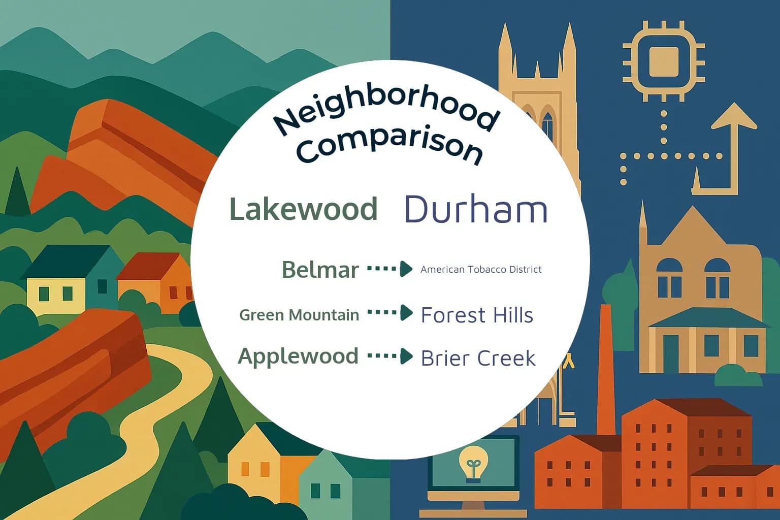 Lakewood vs Durham Neighborhood Comparison