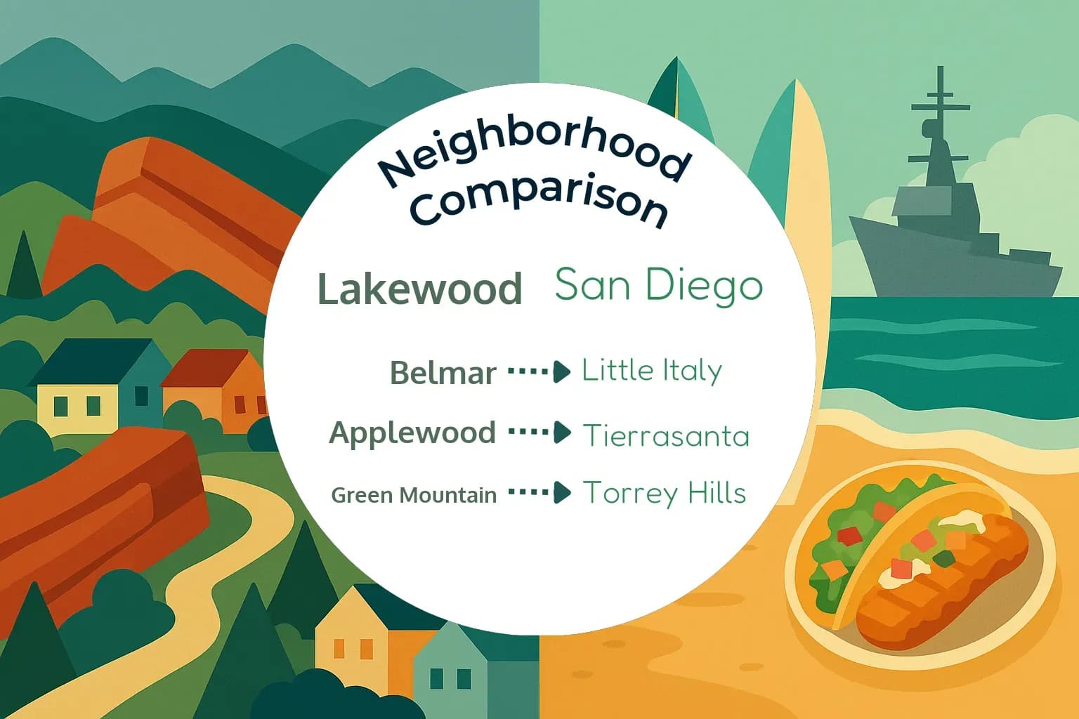 Lakewood vs San Diego Neighborhood Comparison