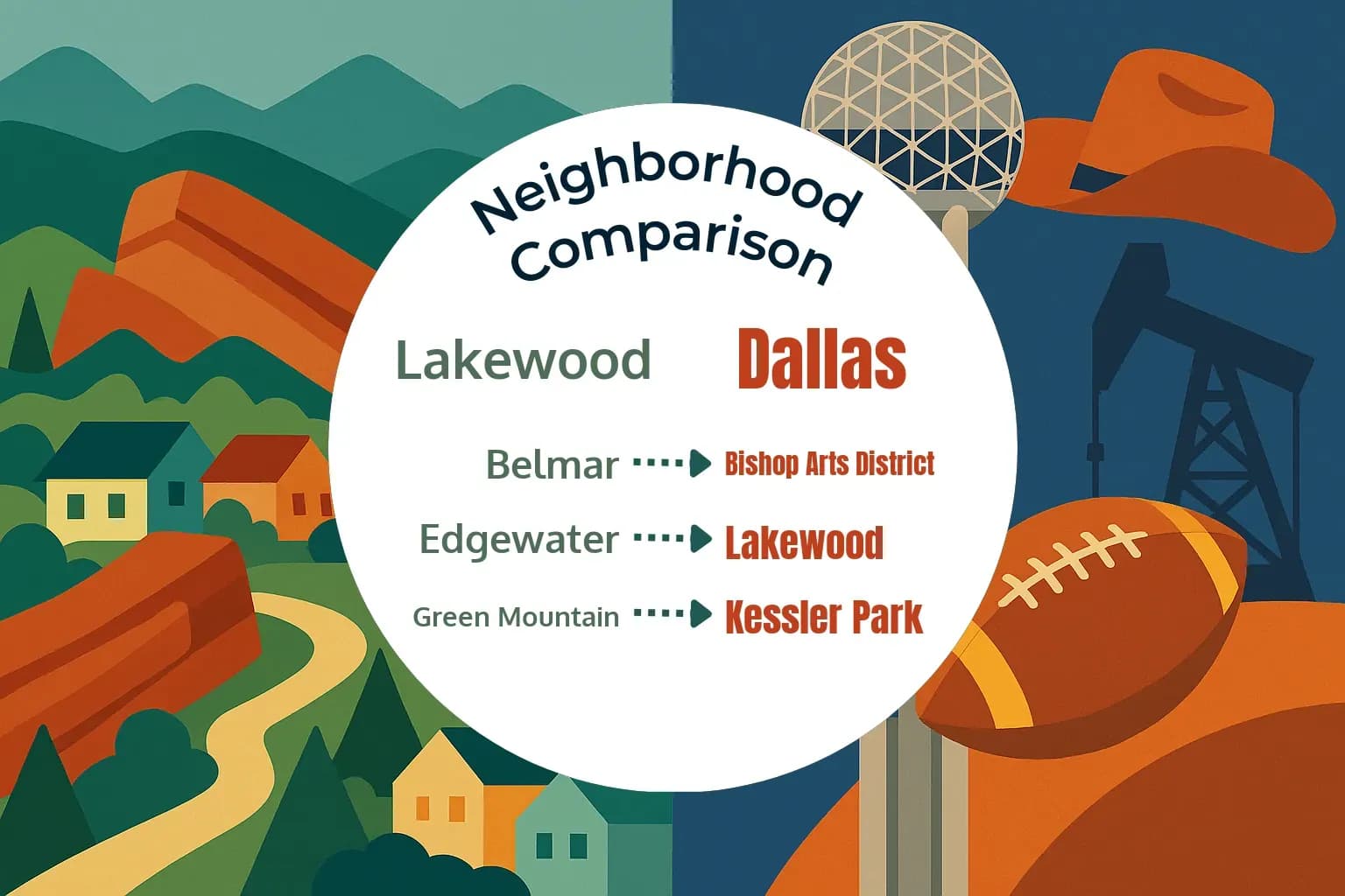 Lakewood vs Dallas Neighborhood Comparison