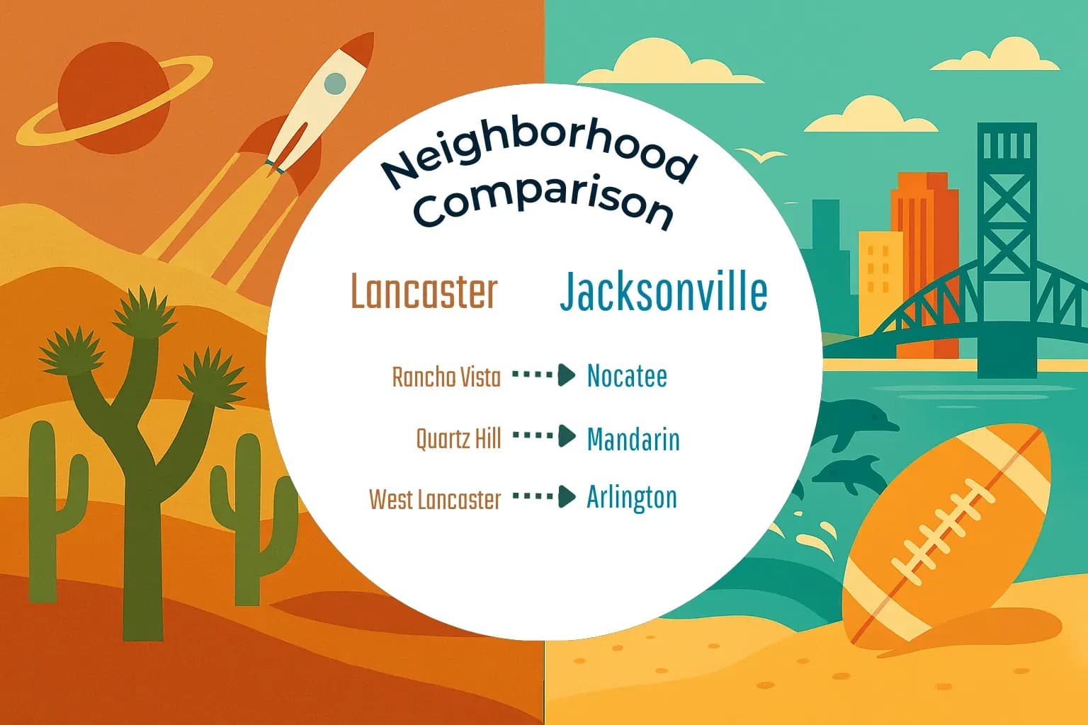 Lancaster vs Jacksonville Neighborhood Comparison