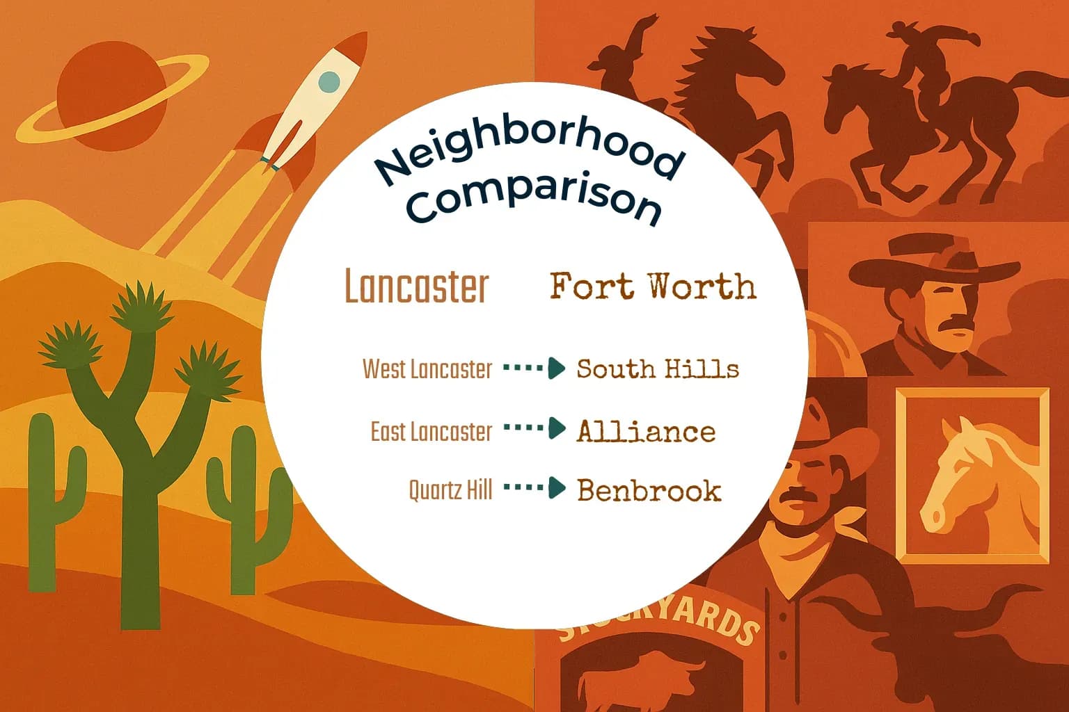 Lancaster vs Fort Worth Neighborhood Comparison