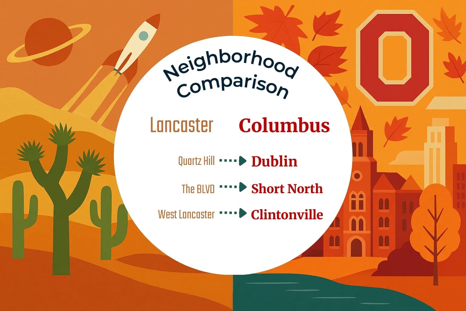 Lancaster vs Columbus Neighborhood Comparison