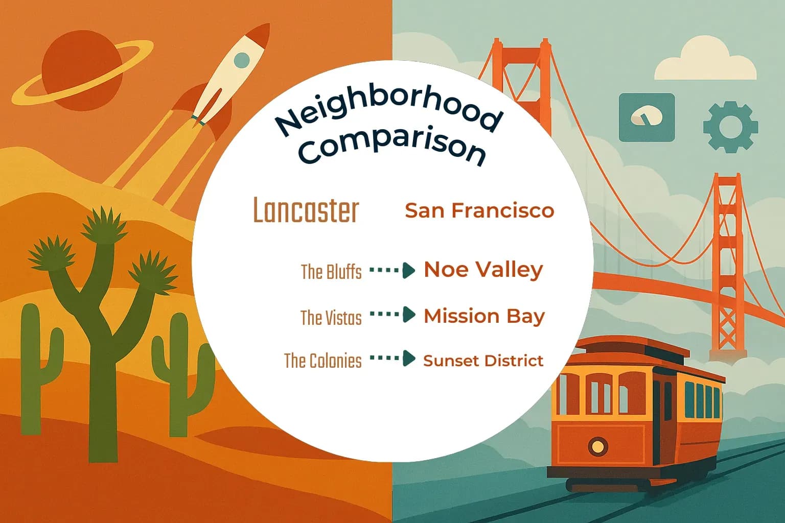 Lancaster vs San Francisco Neighborhood Comparison