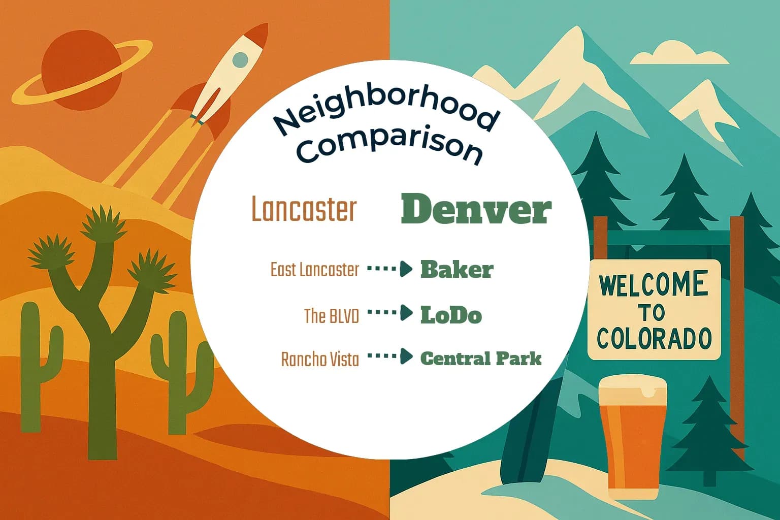 Lancaster vs Denver Neighborhood Comparison