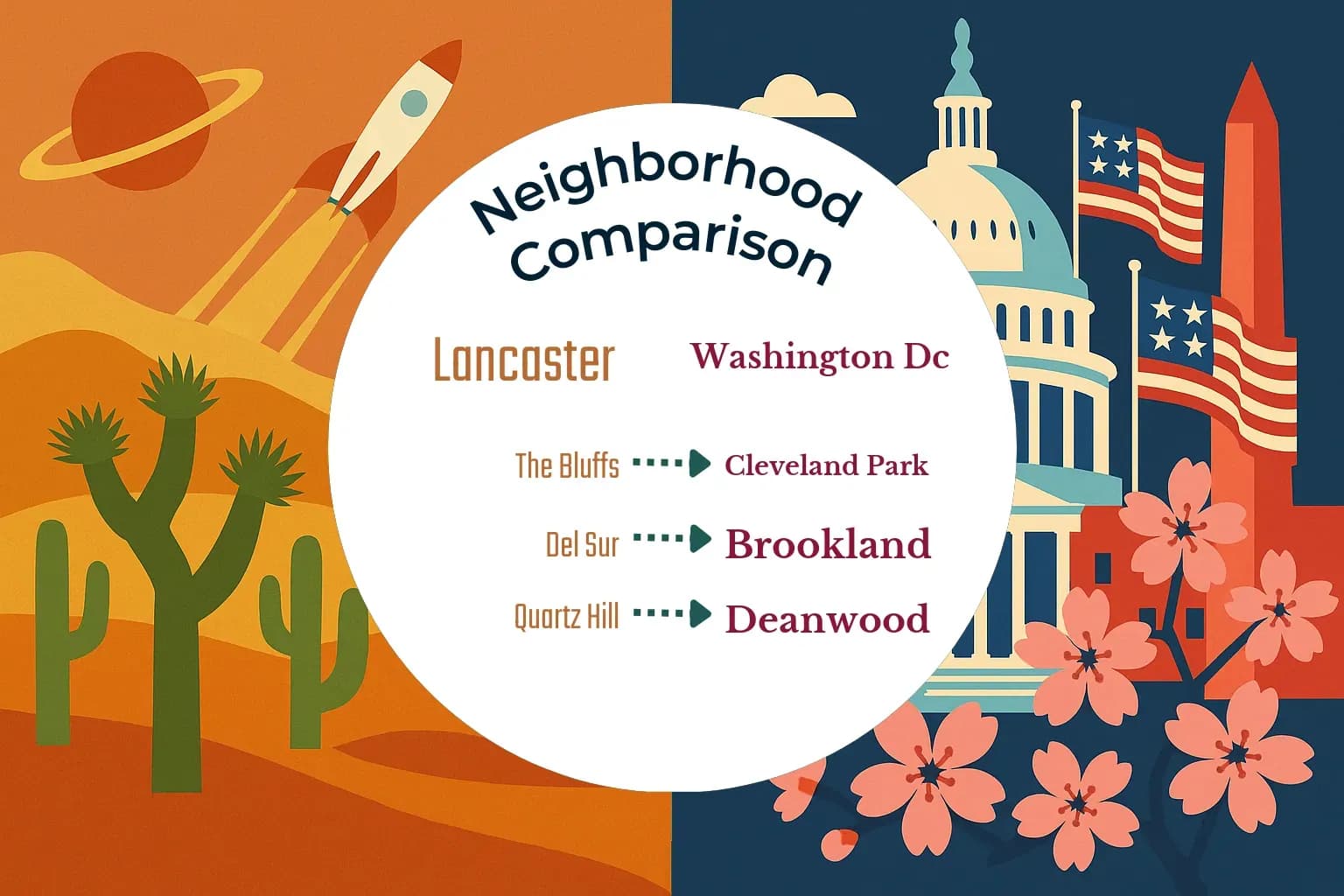 Lancaster vs Washington DC Neighborhood Comparison