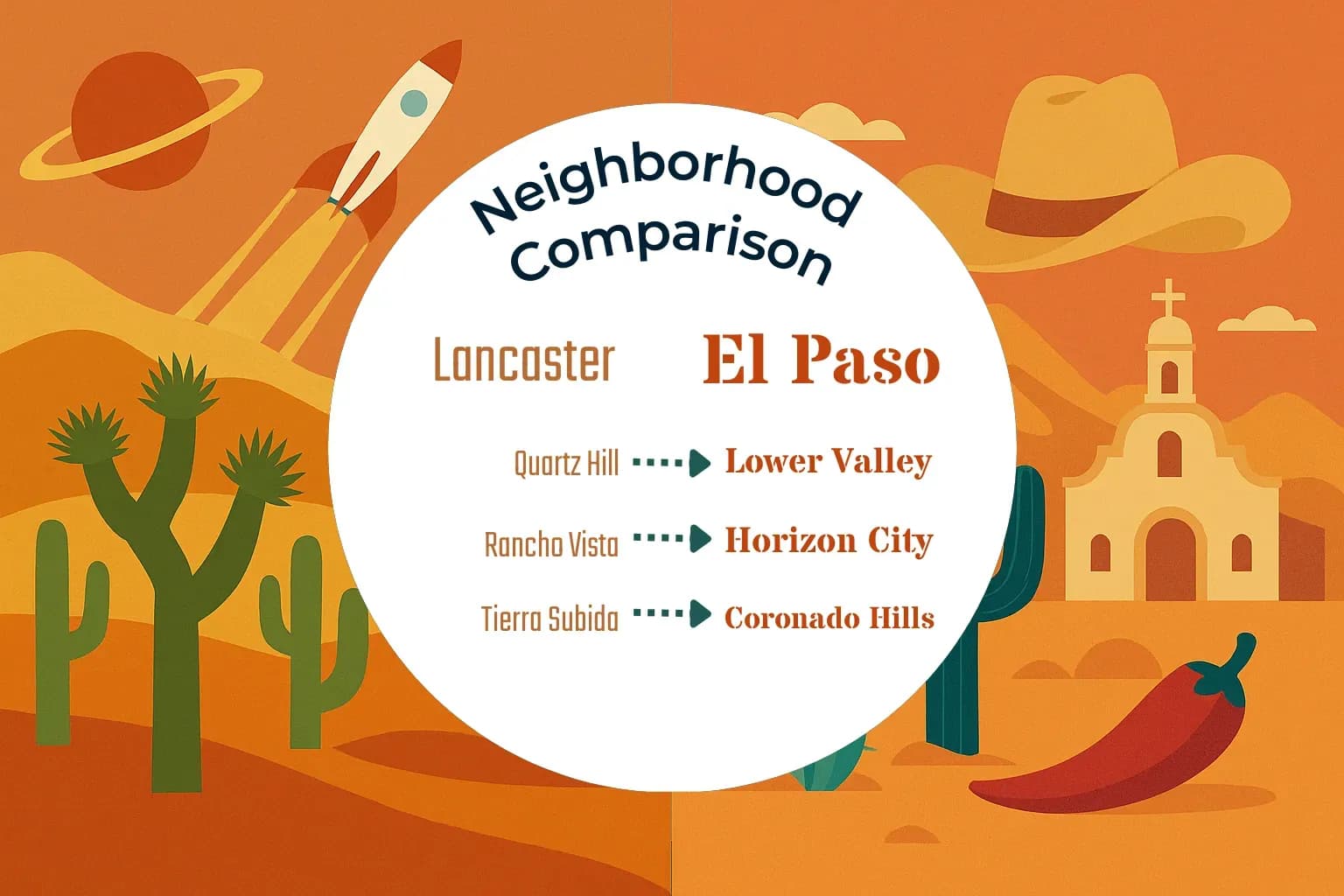 Lancaster vs El Paso Neighborhood Comparison
