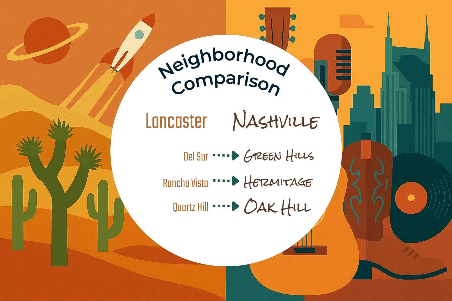Lancaster vs Nashville Neighborhood Comparison
