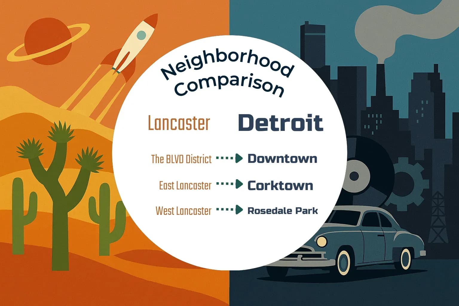 Lancaster vs Detroit Neighborhood Comparison