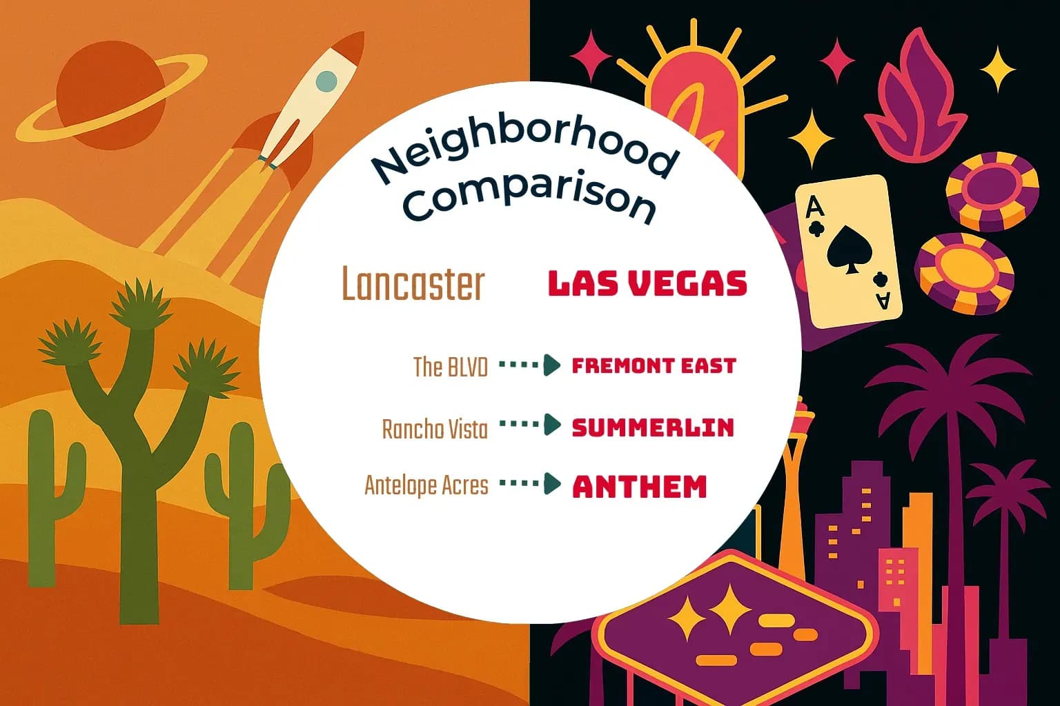 Lancaster vs Las Vegas Neighborhood Comparison