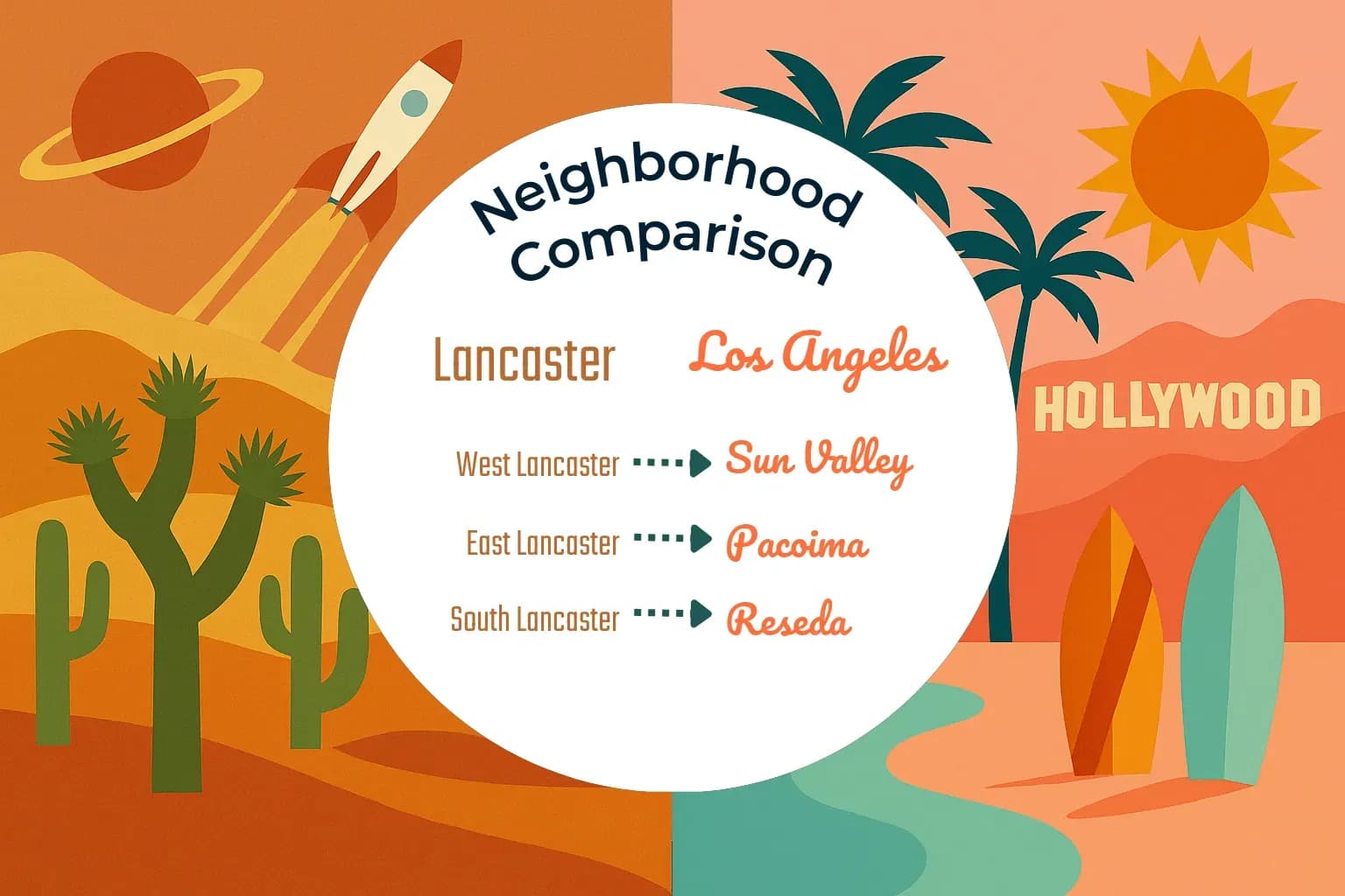 Lancaster vs Los Angeles Neighborhood Comparison