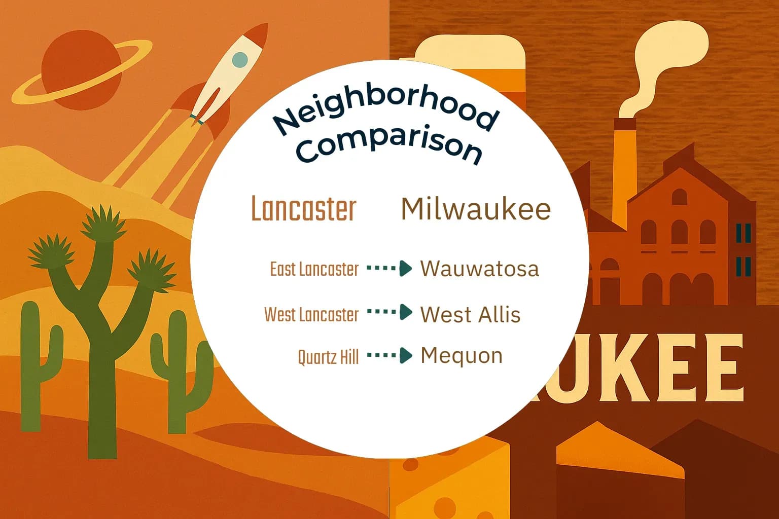 Lancaster vs Milwaukee Neighborhood Comparison