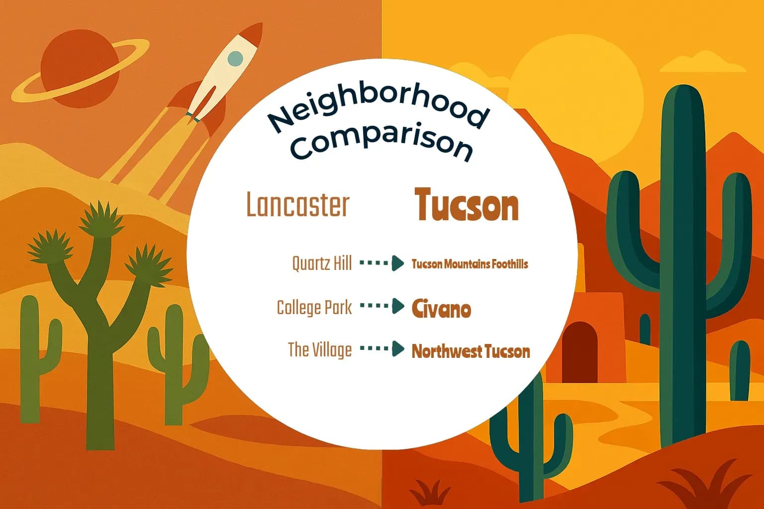 Lancaster vs Tucson Neighborhood Comparison