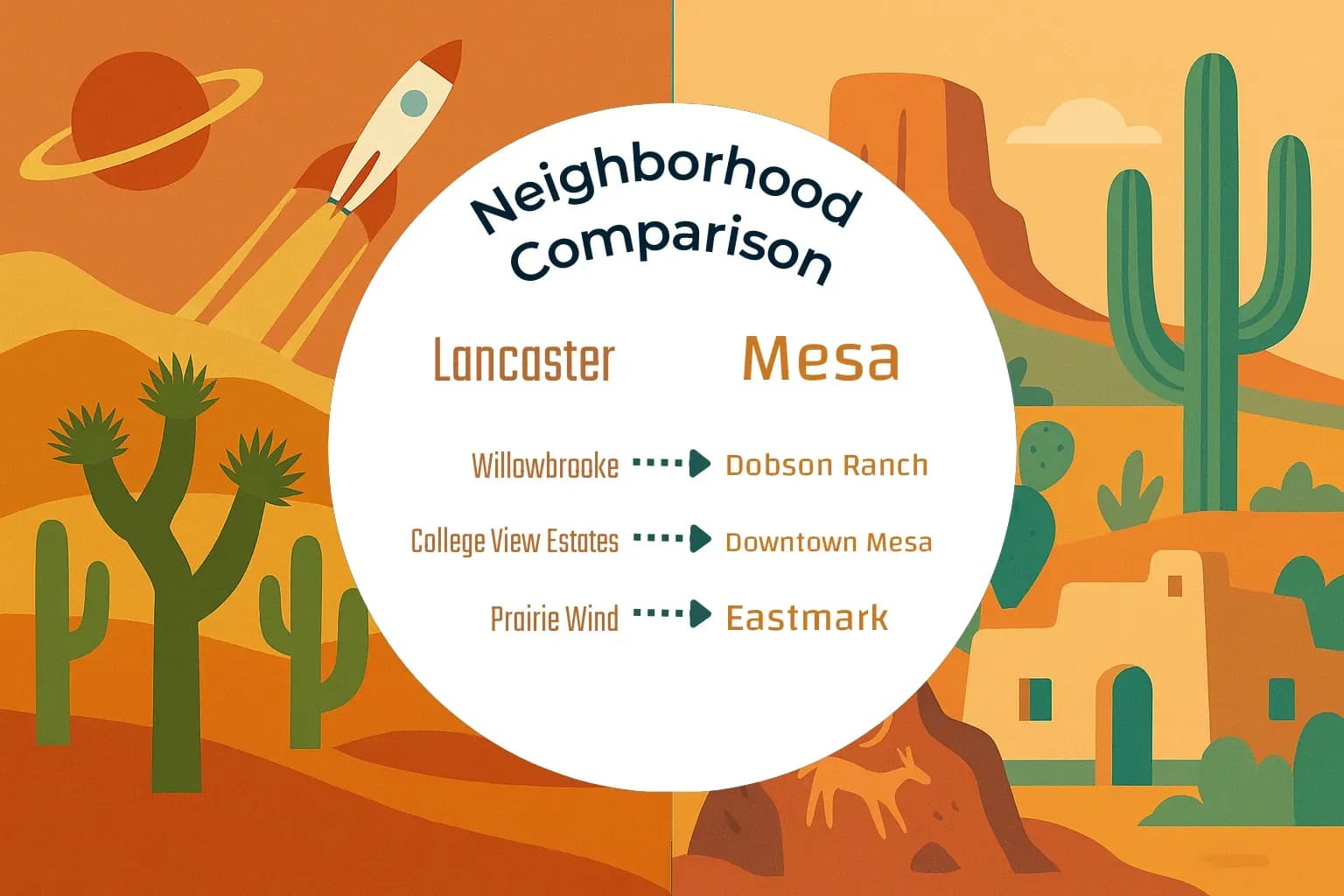 Lancaster vs Mesa Neighborhood Comparison