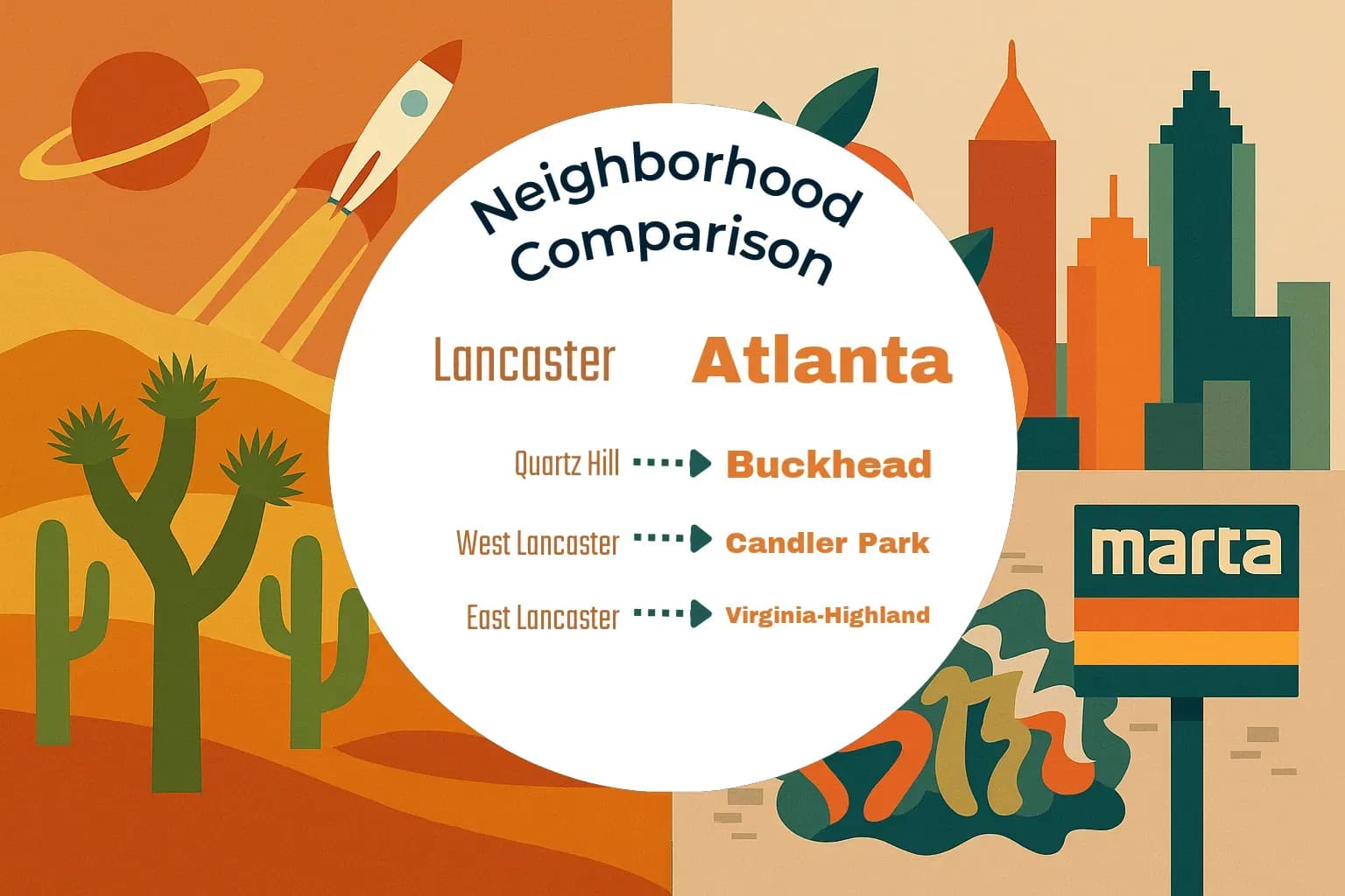 Lancaster vs Atlanta Neighborhood Comparison