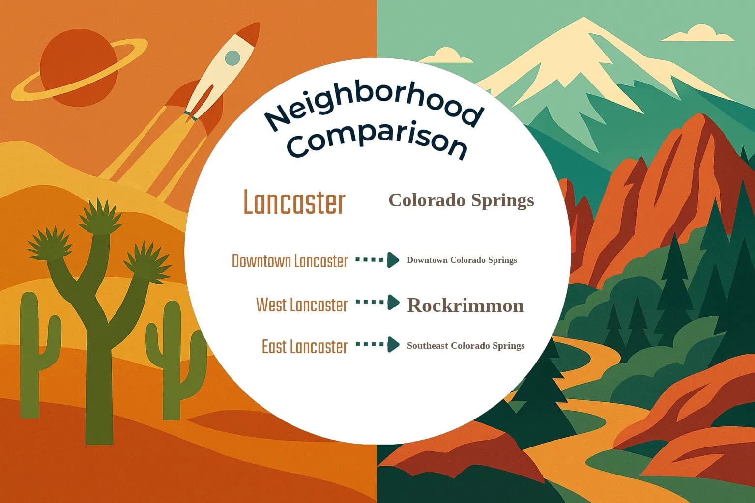 Lancaster vs Colorado Springs Neighborhood Comparison