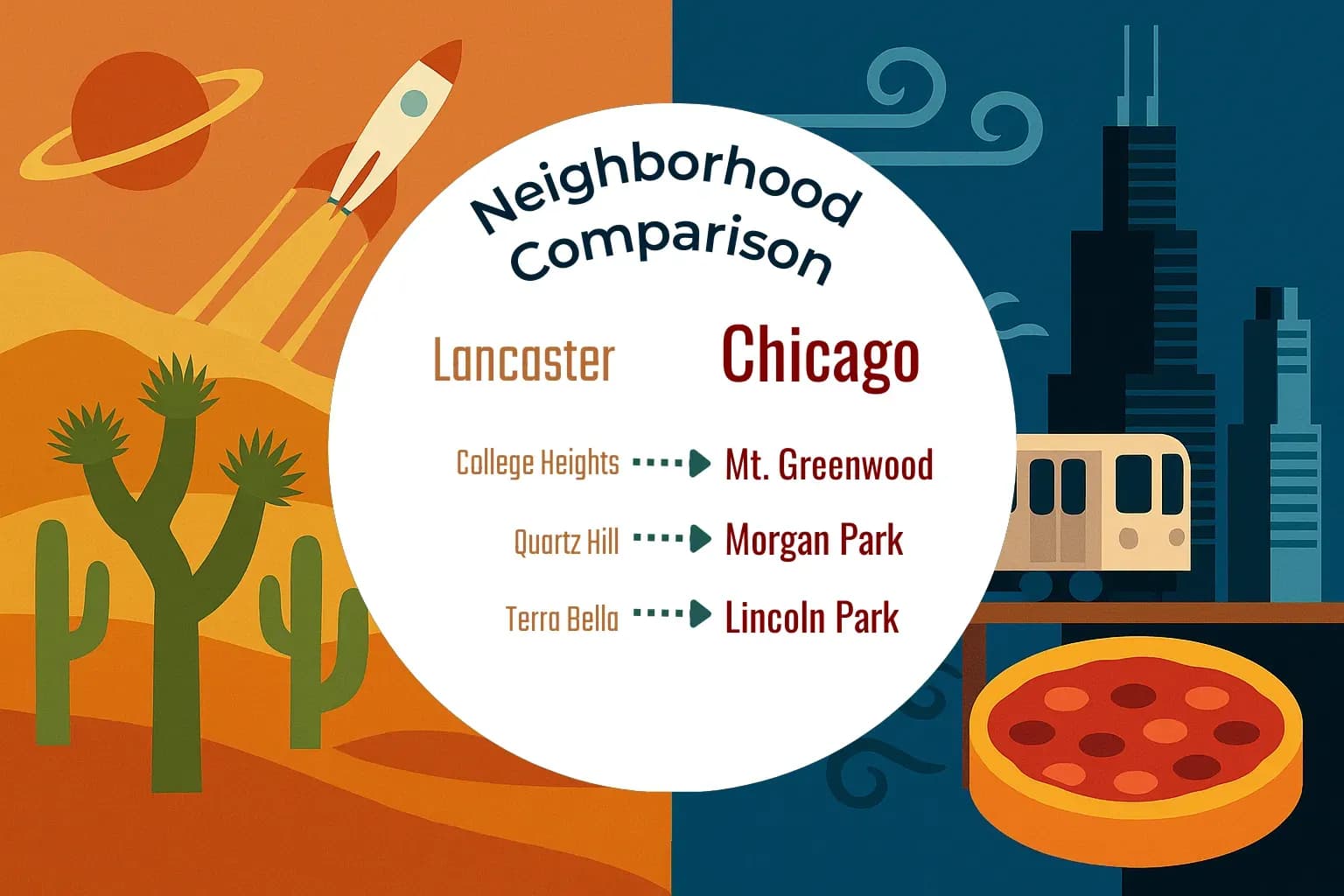 Lancaster vs Chicago Neighborhood Comparison