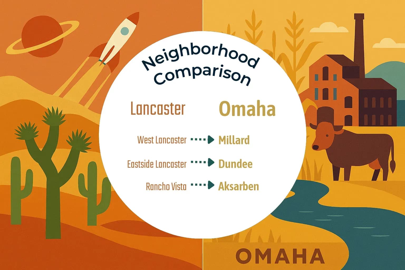 Lancaster vs Omaha Neighborhood Comparison