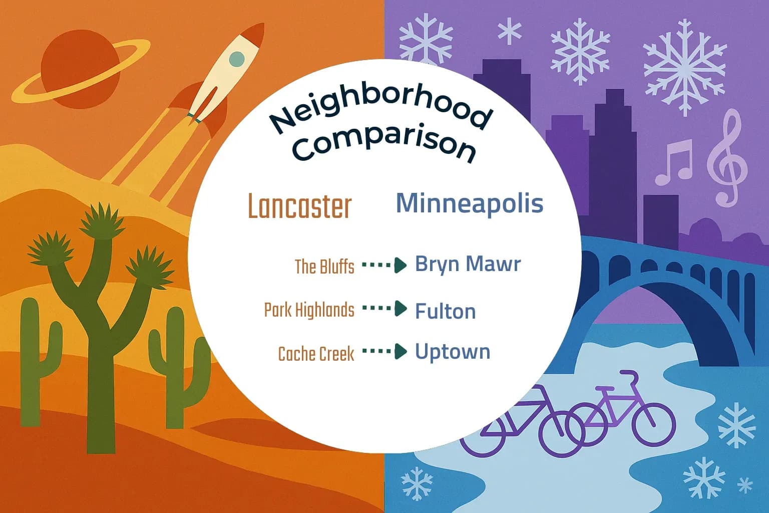 Lancaster vs Minneapolis Neighborhood Comparison