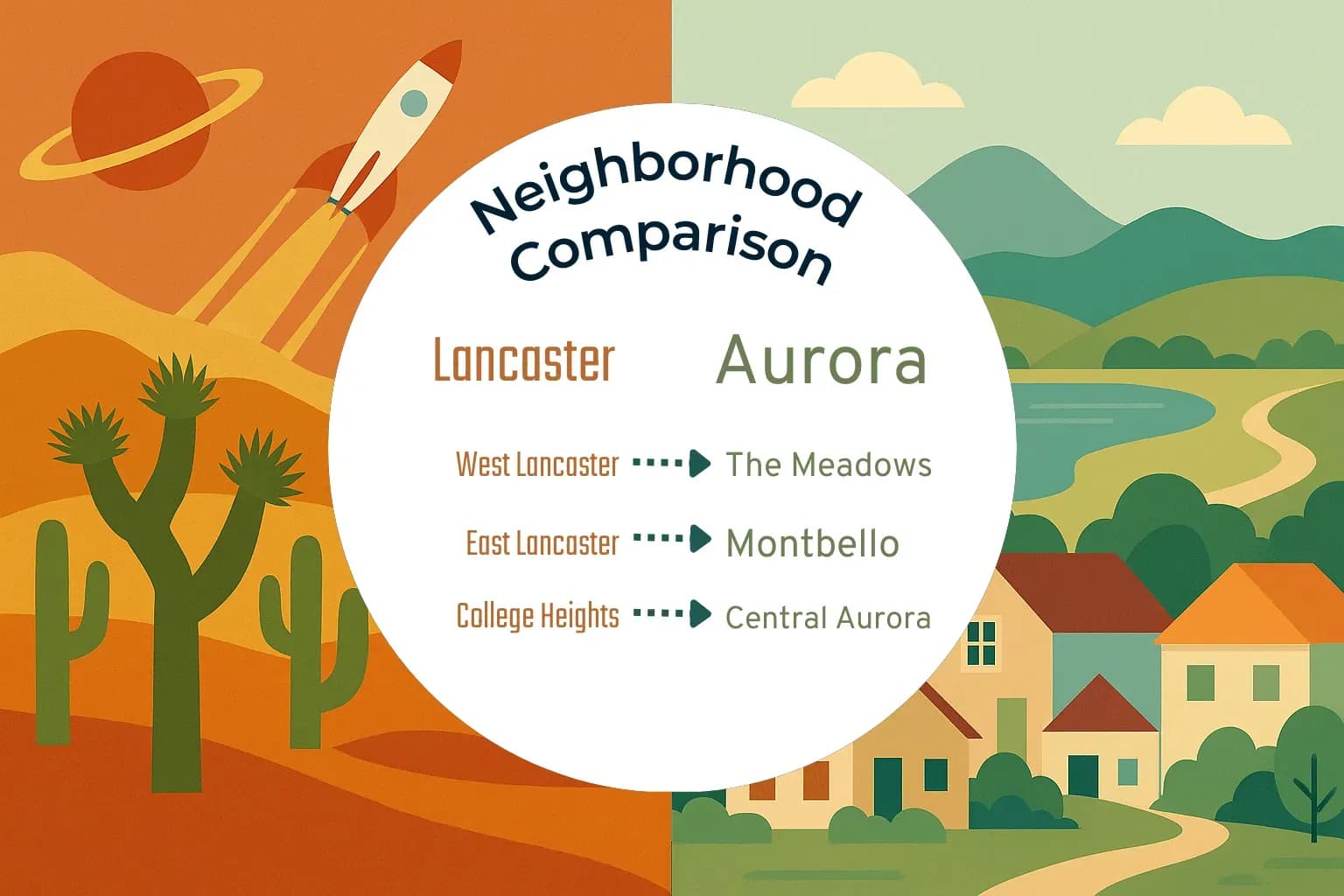 Lancaster vs Aurora Neighborhood Comparison