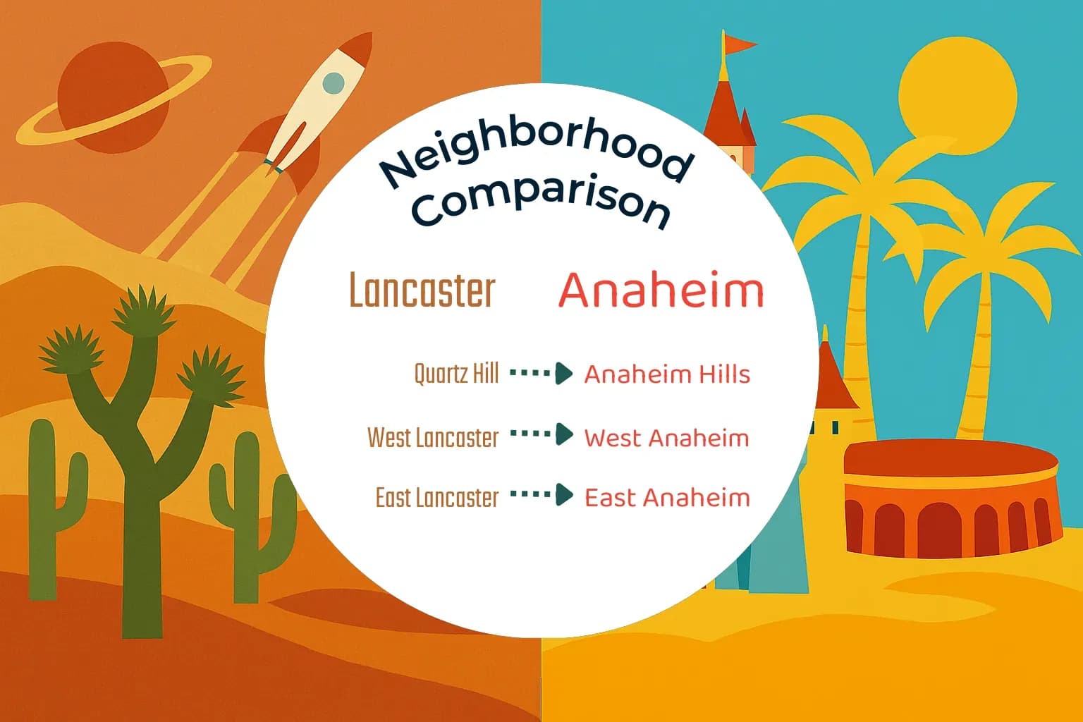 Lancaster vs Anaheim Neighborhood Comparison