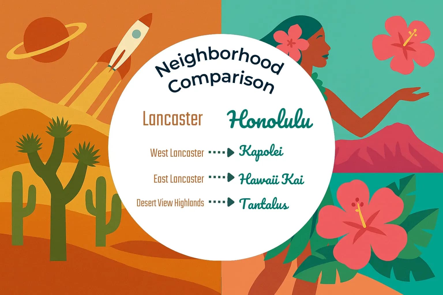 Lancaster vs Honolulu Neighborhood Comparison