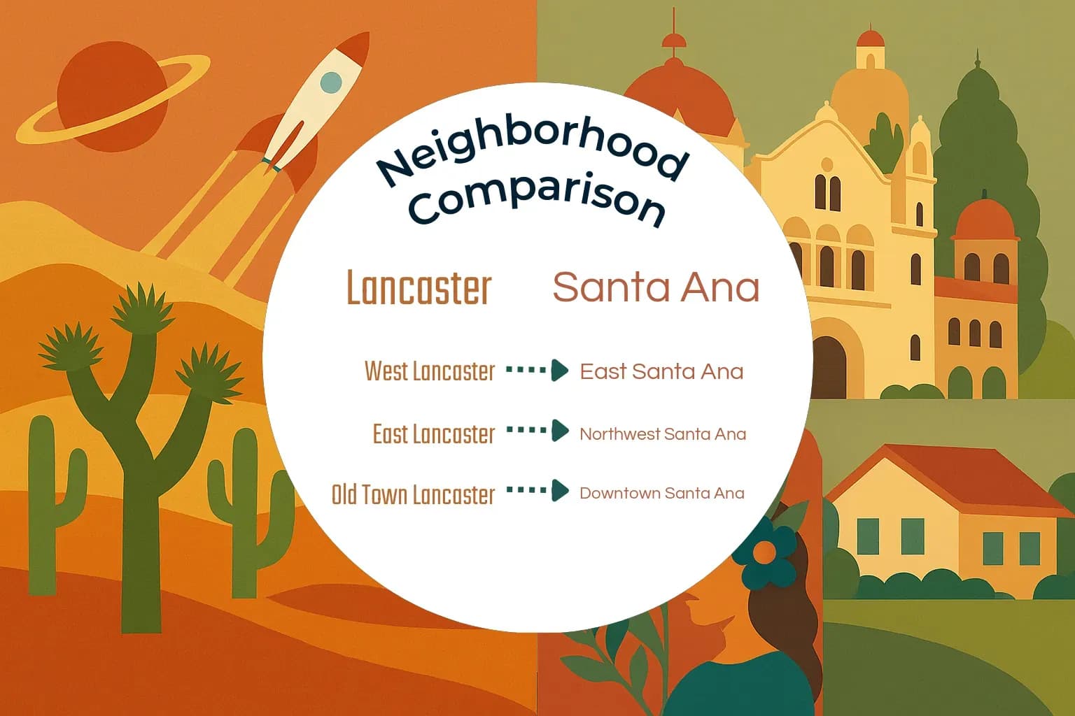Lancaster vs Santa Ana Neighborhood Comparison
