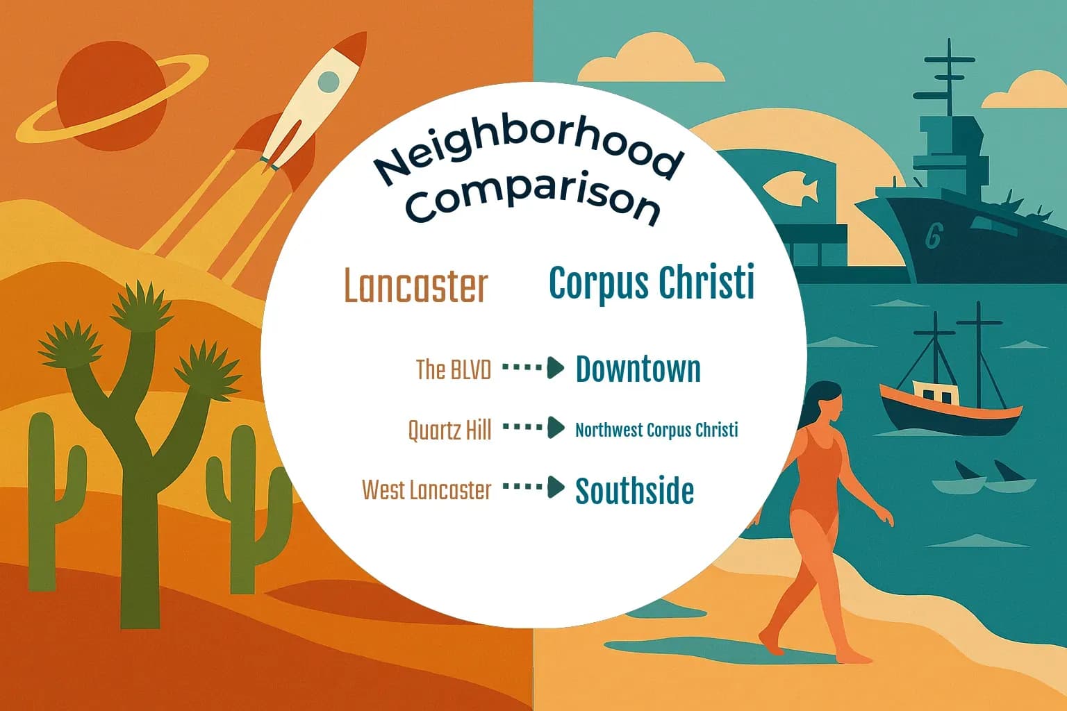 Lancaster vs Corpus Christi Neighborhood Comparison
