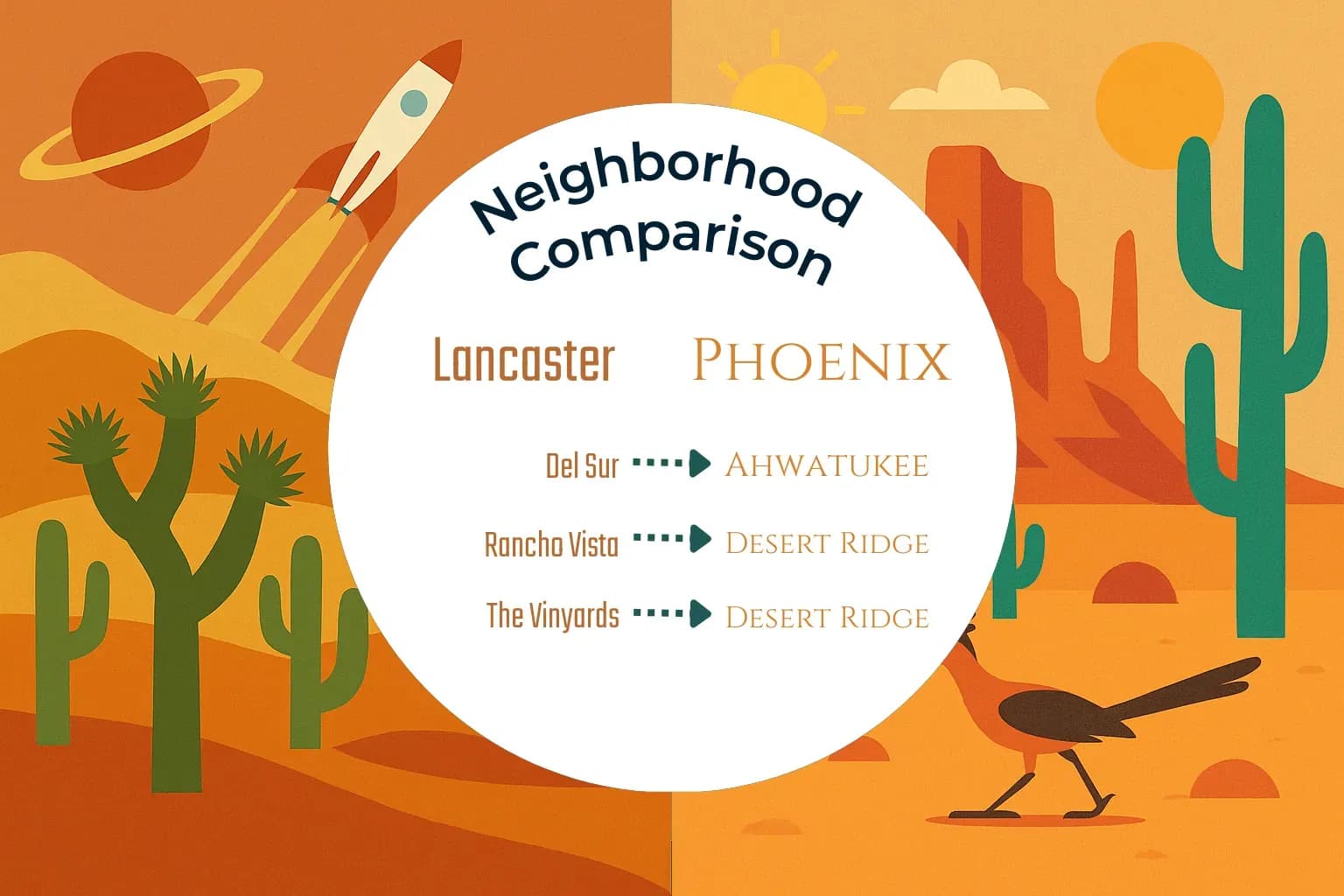 Lancaster vs Phoenix Neighborhood Comparison
