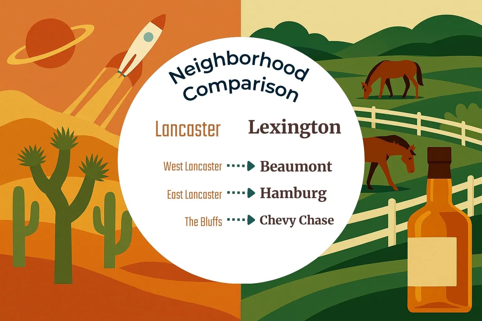 Lancaster vs Lexington Neighborhood Comparison