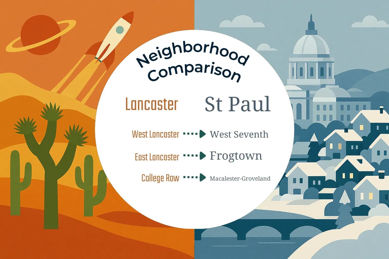 Lancaster vs St. Paul Neighborhood Comparison