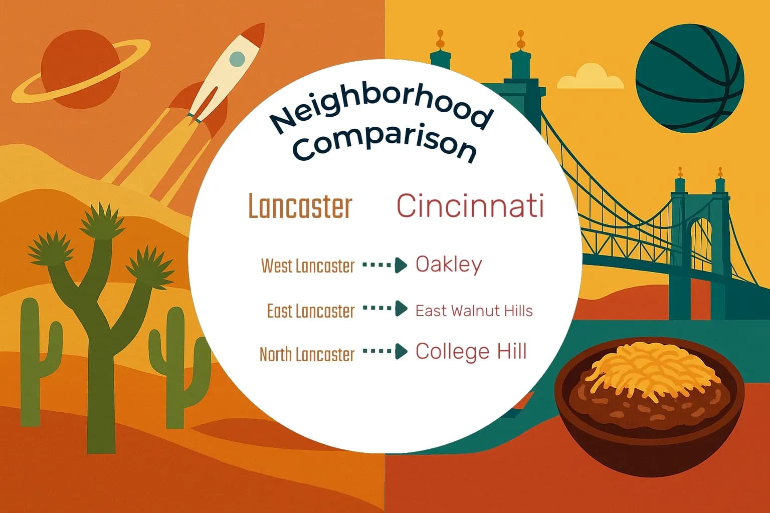 Lancaster vs Cincinnati Neighborhood Comparison