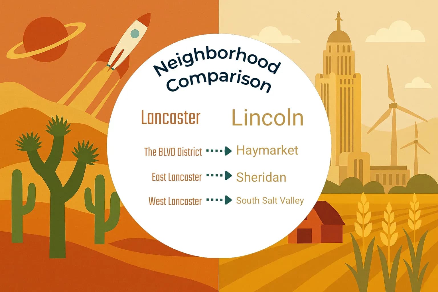 Lancaster vs Lincoln Neighborhood Comparison