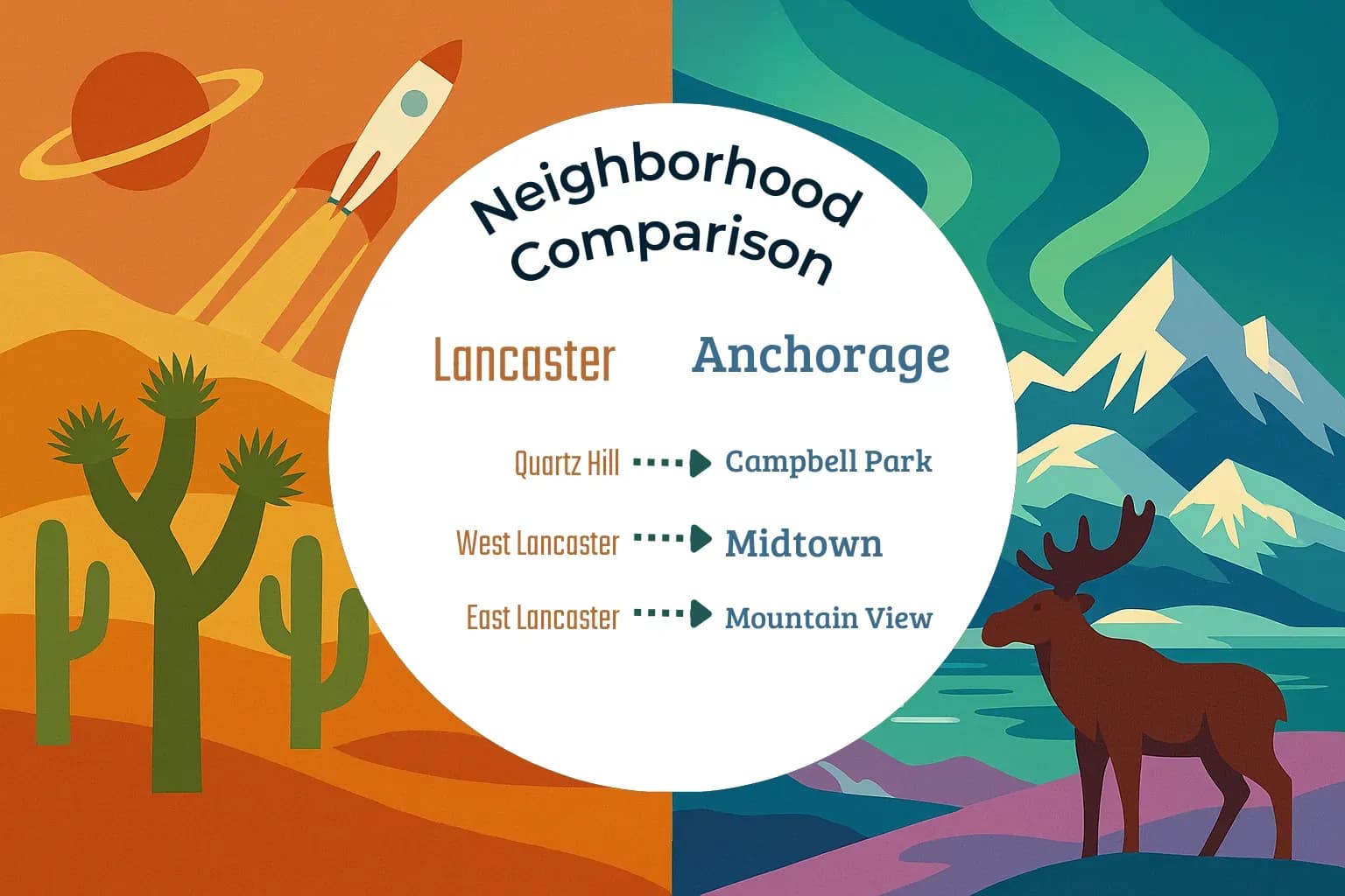 Lancaster vs Anchorage Neighborhood Comparison