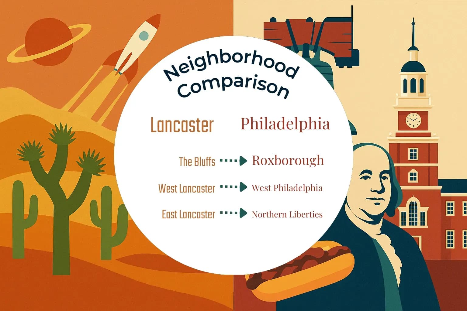 Lancaster vs Philadelphia Neighborhood Comparison