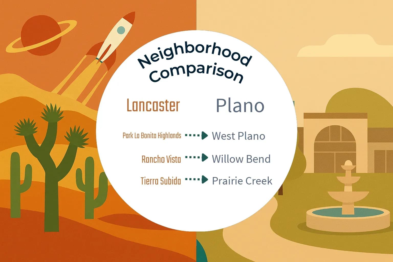 Lancaster vs Plano Neighborhood Comparison